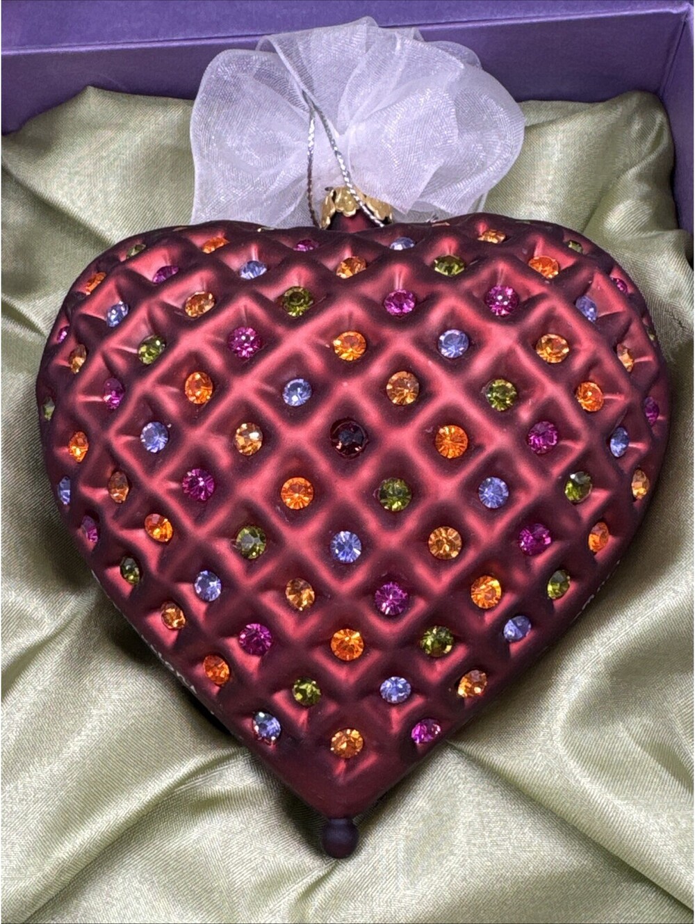 Swarovski Crystals Expressions From The Heart 4” Ornament 2003 Gingerbread Joy